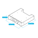 VICI DBS NM PLUS 100 FID STATION DESENHO DE LINHA DE GERADOR DE HIDROGÊNIO COM DIMENSÕES