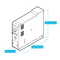 VICI DBS NM PLUS 100 FID TOWER HYDROGEN PLUS ZERO AIR GENERATOR LINE DRAWING WITH DIMENSIONS