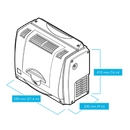 VICI DBSGC Plus Disegno della linea Zero Air Generator con dimensioni