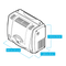 VICI DBS GC Plus Zero Air Generator line drawing with dimensions