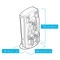 VICI DBS MINI WHISPER NITROGEN GENERATOR LINE DRAWING WITH DIMENSIONS