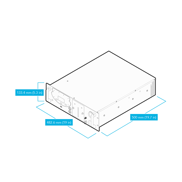 VICI DBS NM PLUS 300 RACK HYDROGEN GENERATOR LINE DRAWING WITH DIMENSIONS