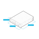 VICI DBSPG PLUS 600 RACK DIBUJO DE LA LÍNEA DE GENERADORES DE HIDRÓGENO CON DIMENSIONES